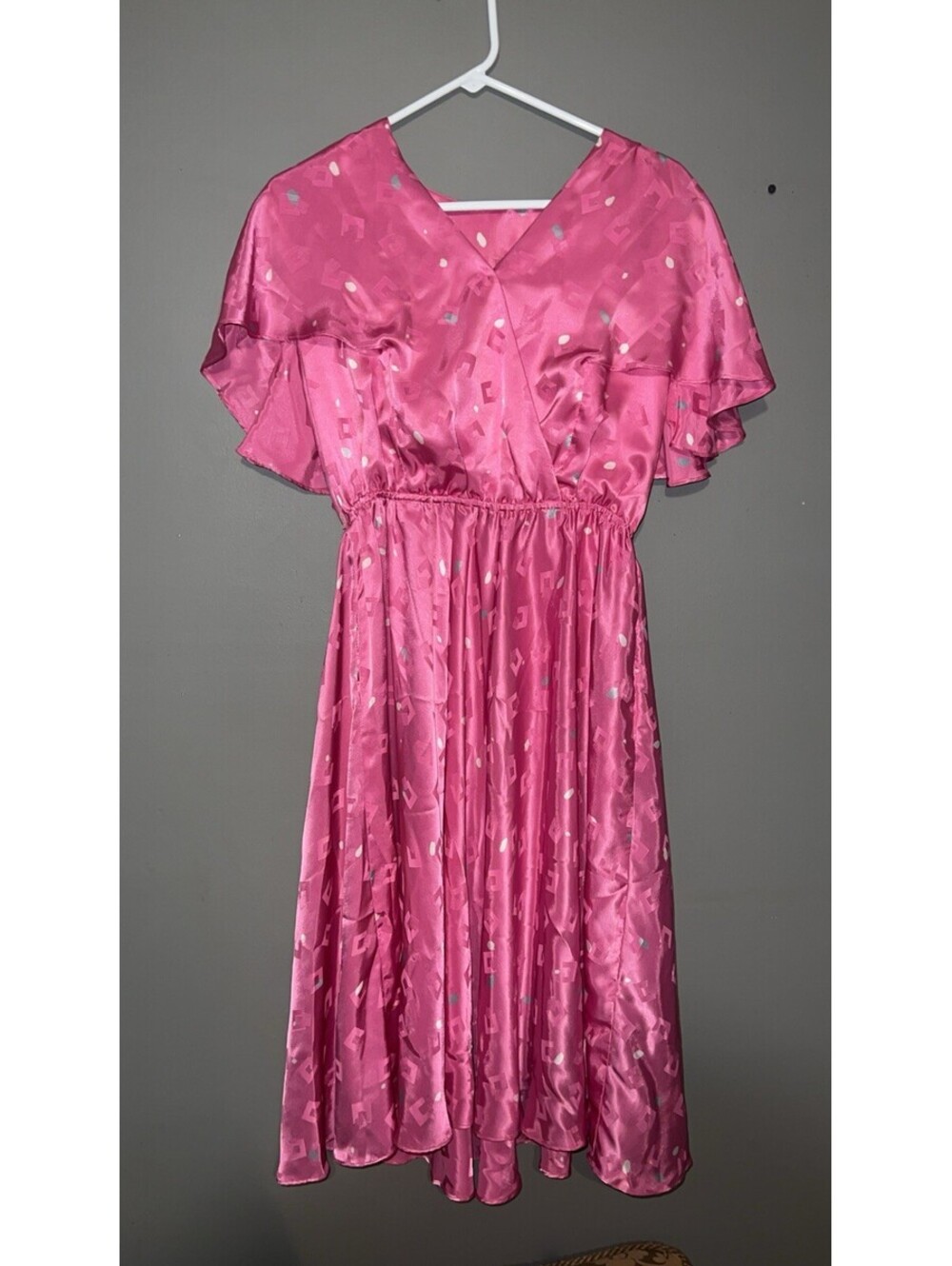 Diane von Furstenberg Vintage 80's Satin Pink dress